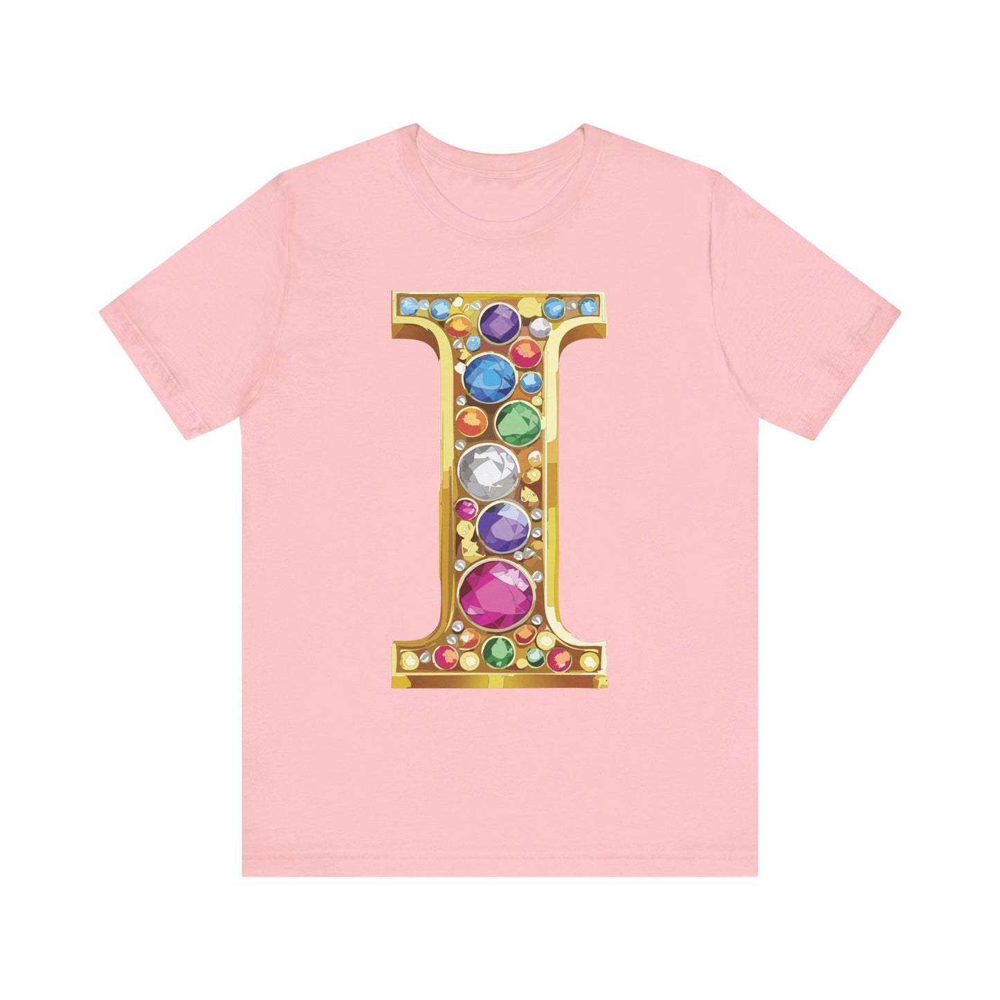 Letter Shirt, Shirt with Letters, Tee Shirt with Gold Letter, Shirt with Antique Letters
