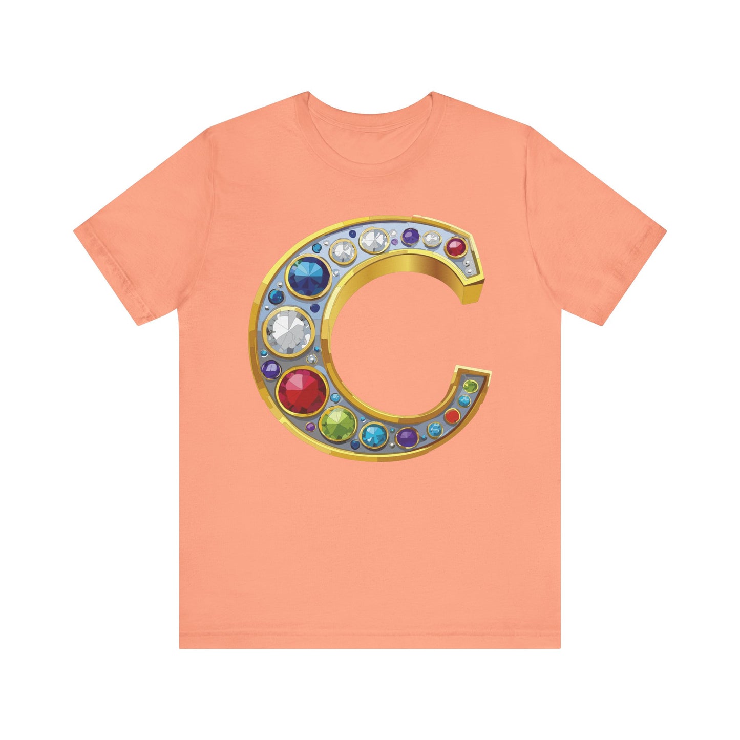 Letter Shirt, Shirt with Letters, Tee Shirt with Gold Letter, Shirt with Antique Letters