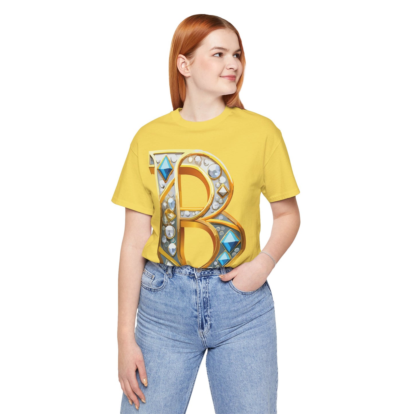 Letter Shirt, Shirt with Letters, Tee Shirt with Gold Letter, Shirt with Antique Letters