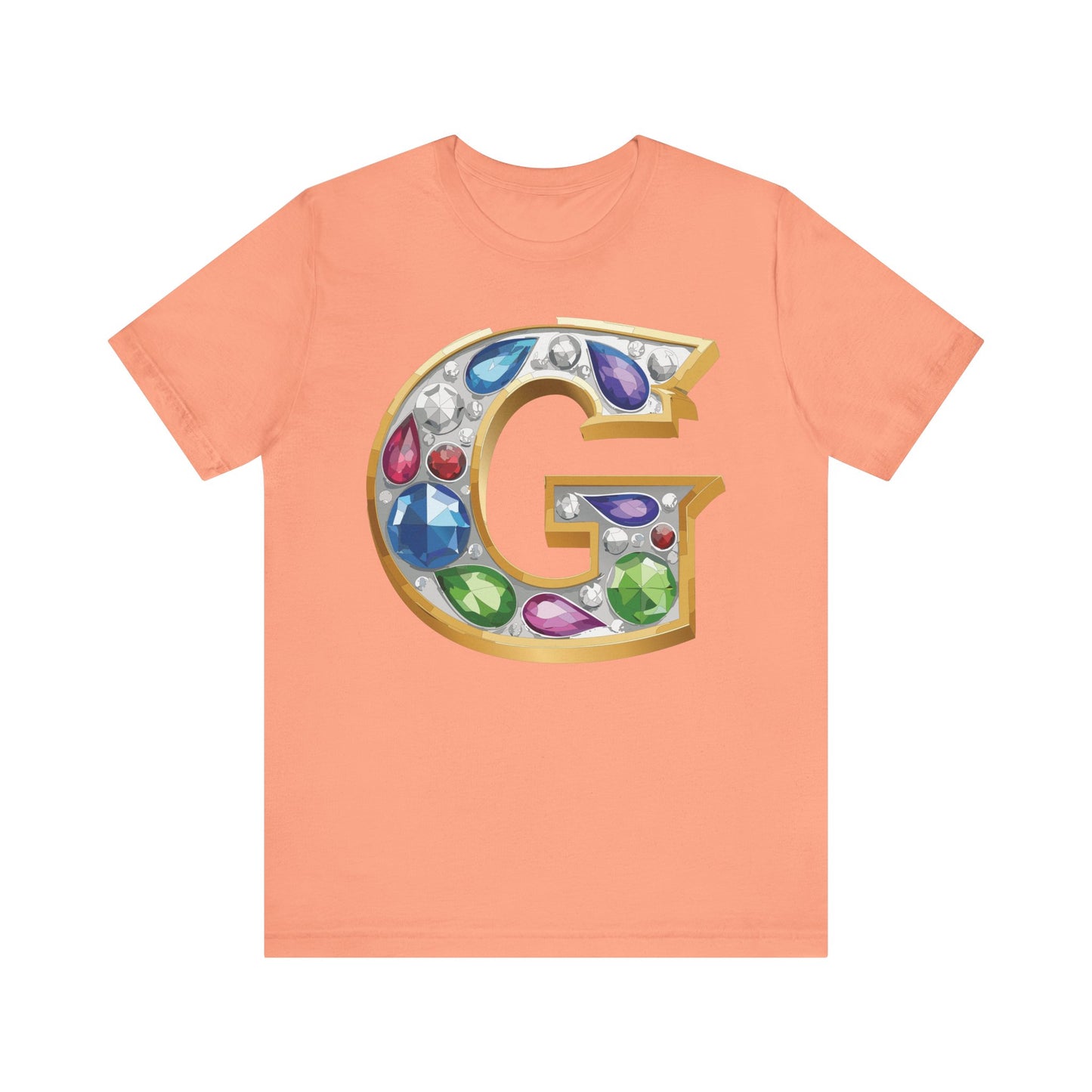 Letter Shirt, Shirt with Letters, Tee Shirt with Gold Letter, Shirt with Antique Letters