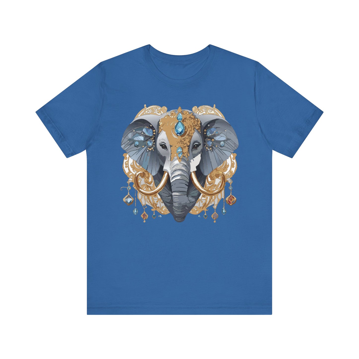 Animal Shirt, Shirt with Animal, Tee Shirt with Gold Animal Medal, Shirt with Antique Animal Medallion