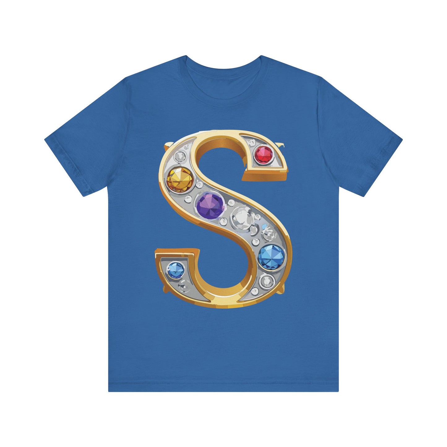 Letter Shirt, Shirt with Letters, Tee Shirt with Gold Letter, Shirt with Antique Letters