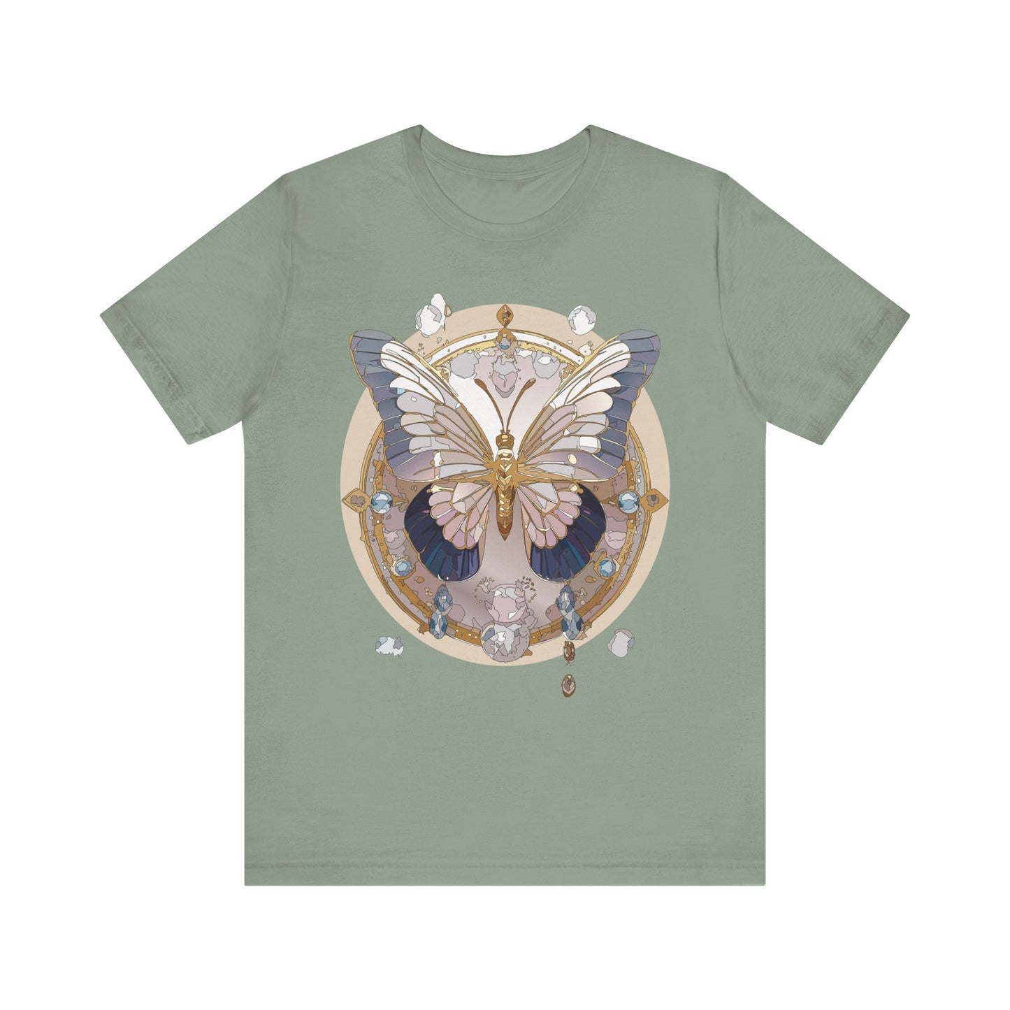 Butterfly Shirt, Shirt with Butterfly, Tee Shirt with Antique Butterfly