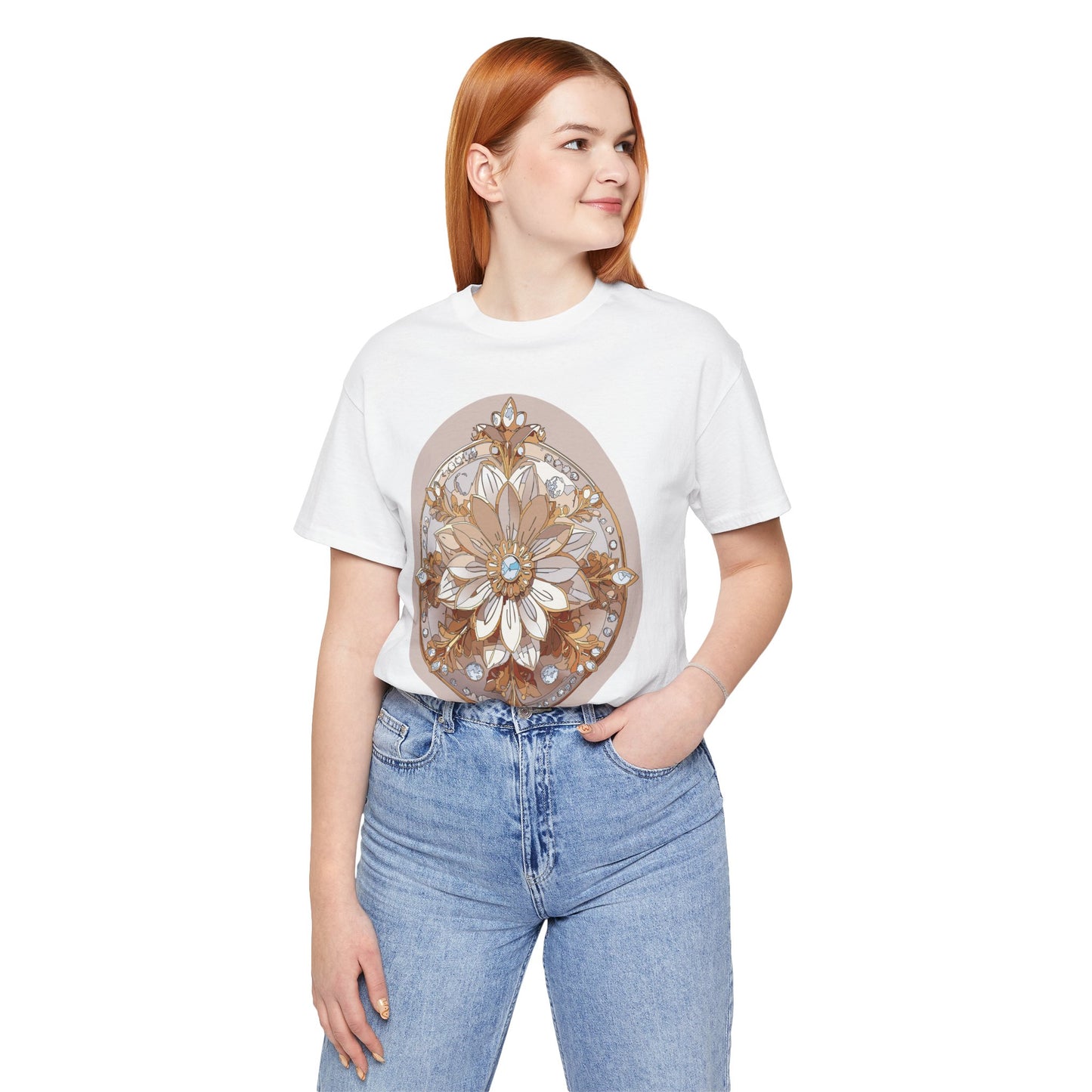 Floral Shirt, Flower Shirt, Tee Shirt with Antique Flower