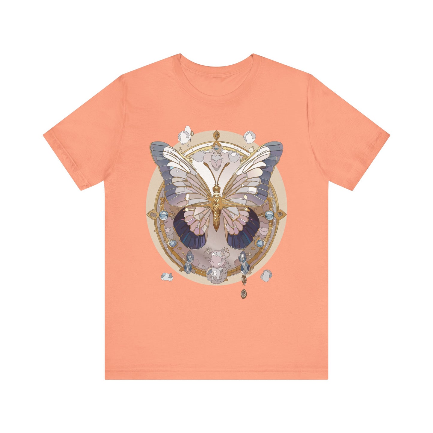 Butterfly Shirt, Shirt with Butterfly, Tee Shirt with Antique Butterfly