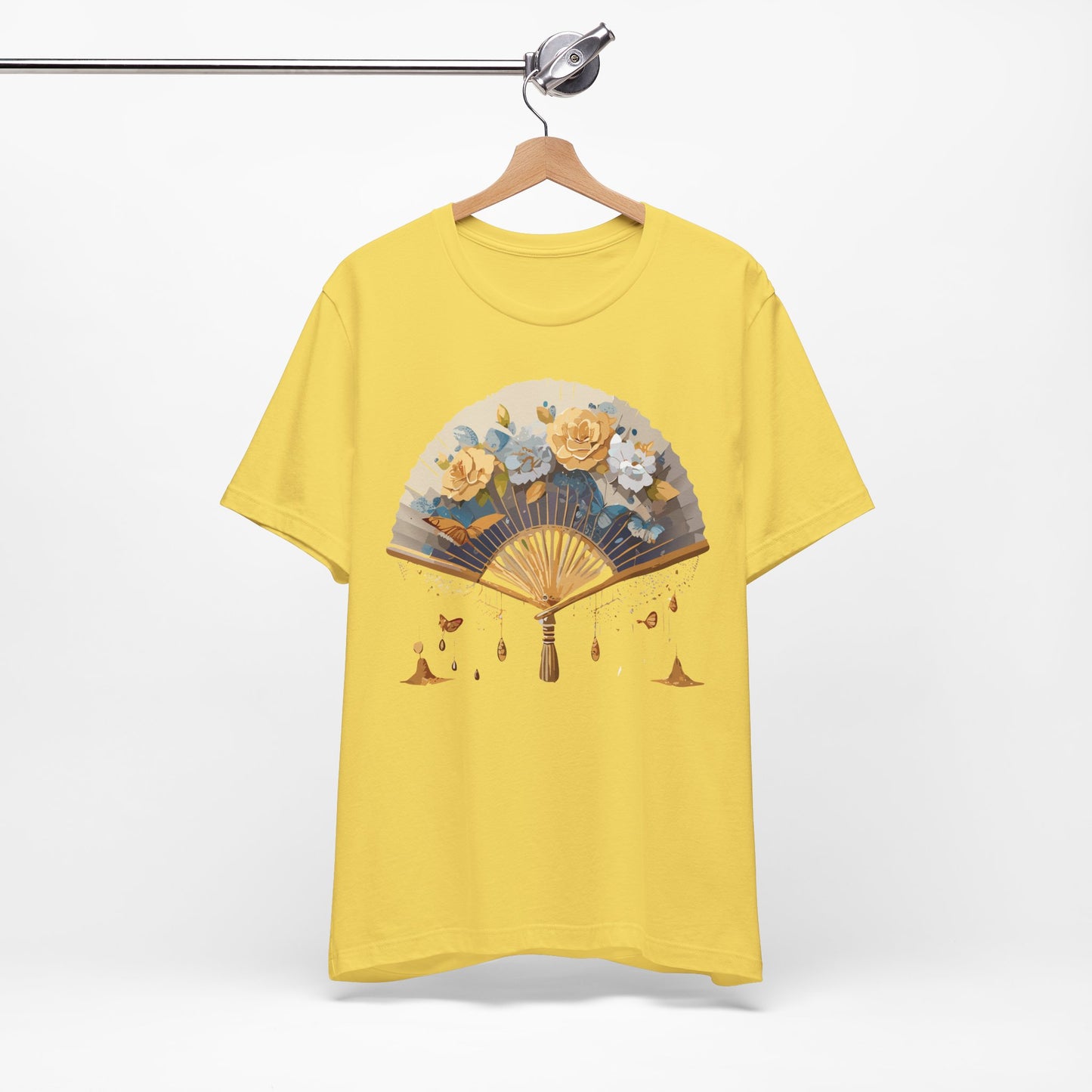 Fan shirt, Shirt with Fan, Tee Shirt with Gold Blower