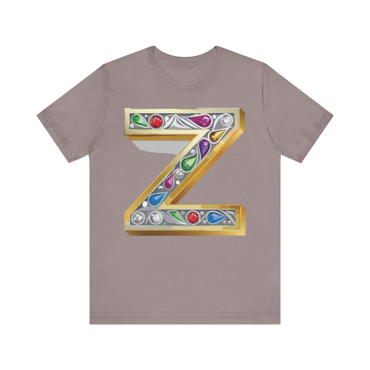 Letter Shirt, Shirt with Letters, Tee Shirt with Gold Letter, Shirt with Antique Letters