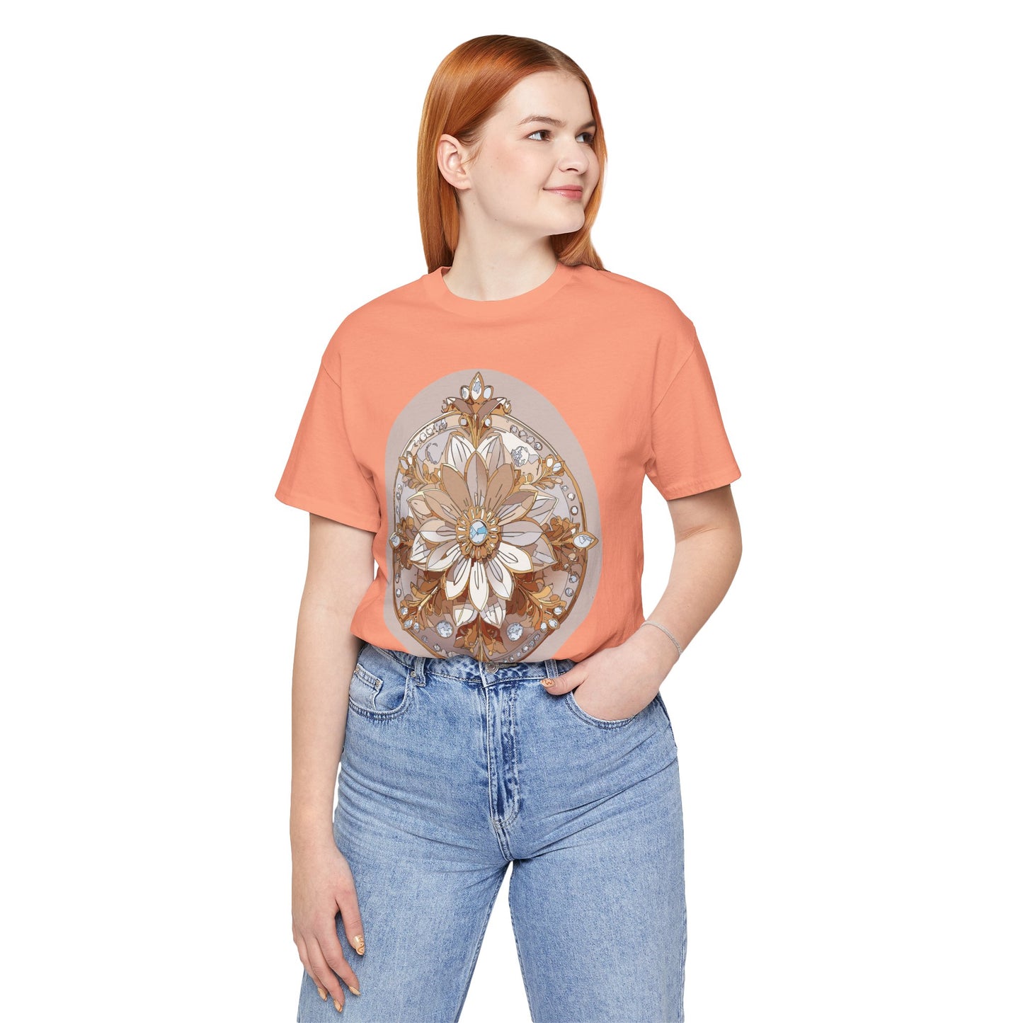 Floral Shirt, Flower Shirt, Tee Shirt with Antique Flower