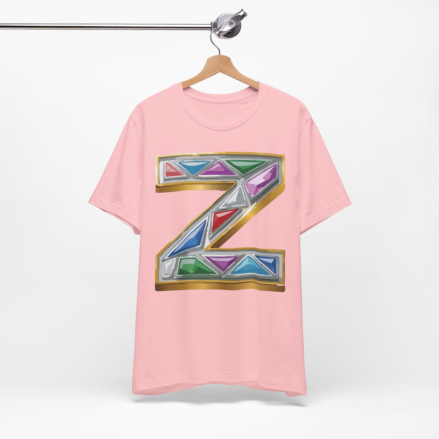 Letter Shirt, Shirt with Letters, Tee Shirt with Gold Letter, Shirt with Antique Letters
