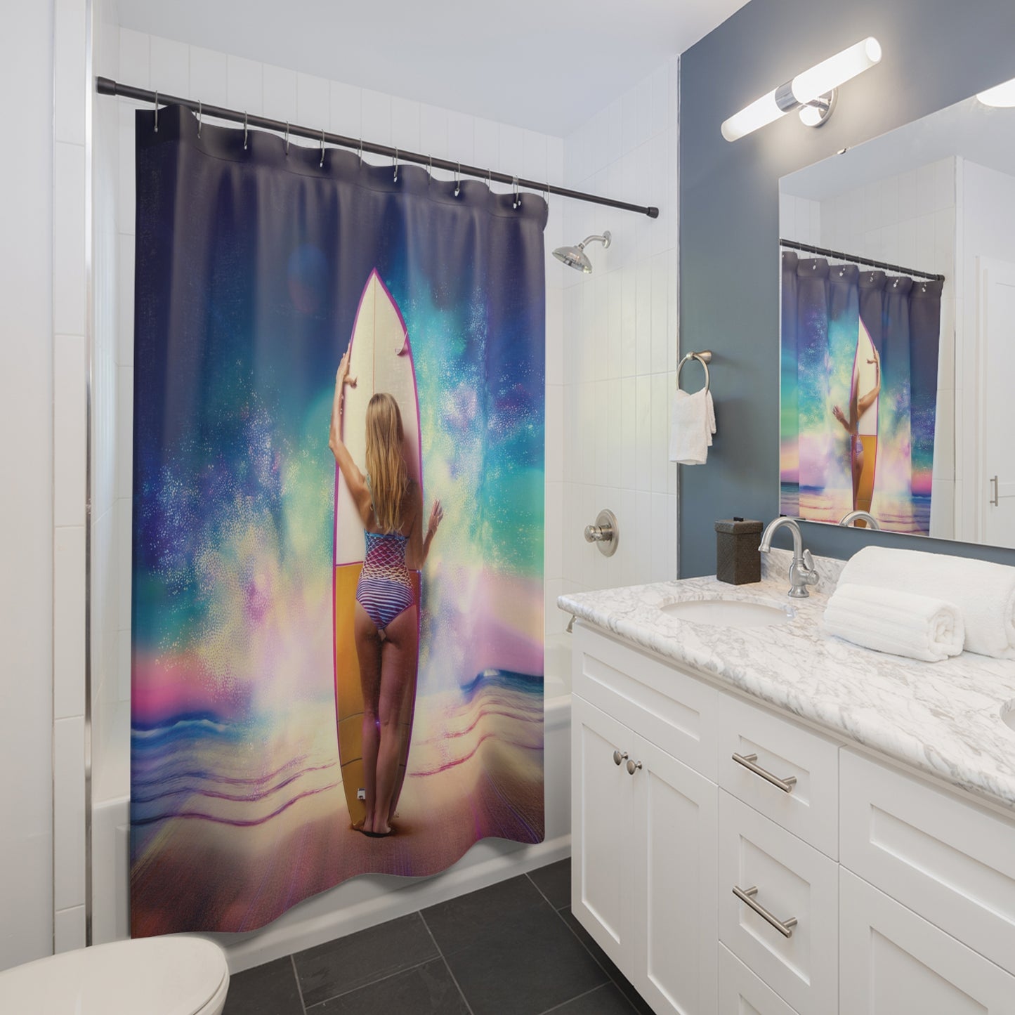 Woman Shower Curtain