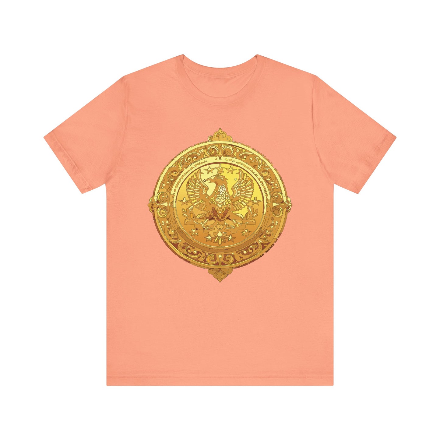 Coin Shirt, Shirt with Coin, Tee Shirt with Gold Coin, Shirt with Antique Coin