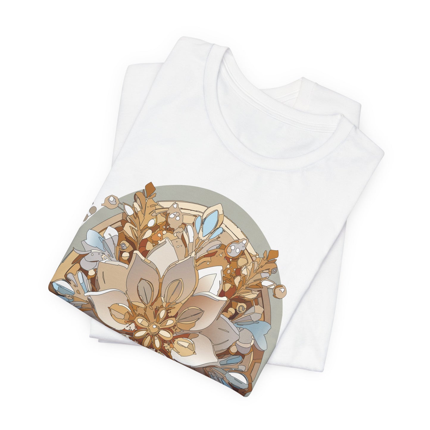 Floral Shirt, Flower Shirt, Tee Shirt with Antique Flower