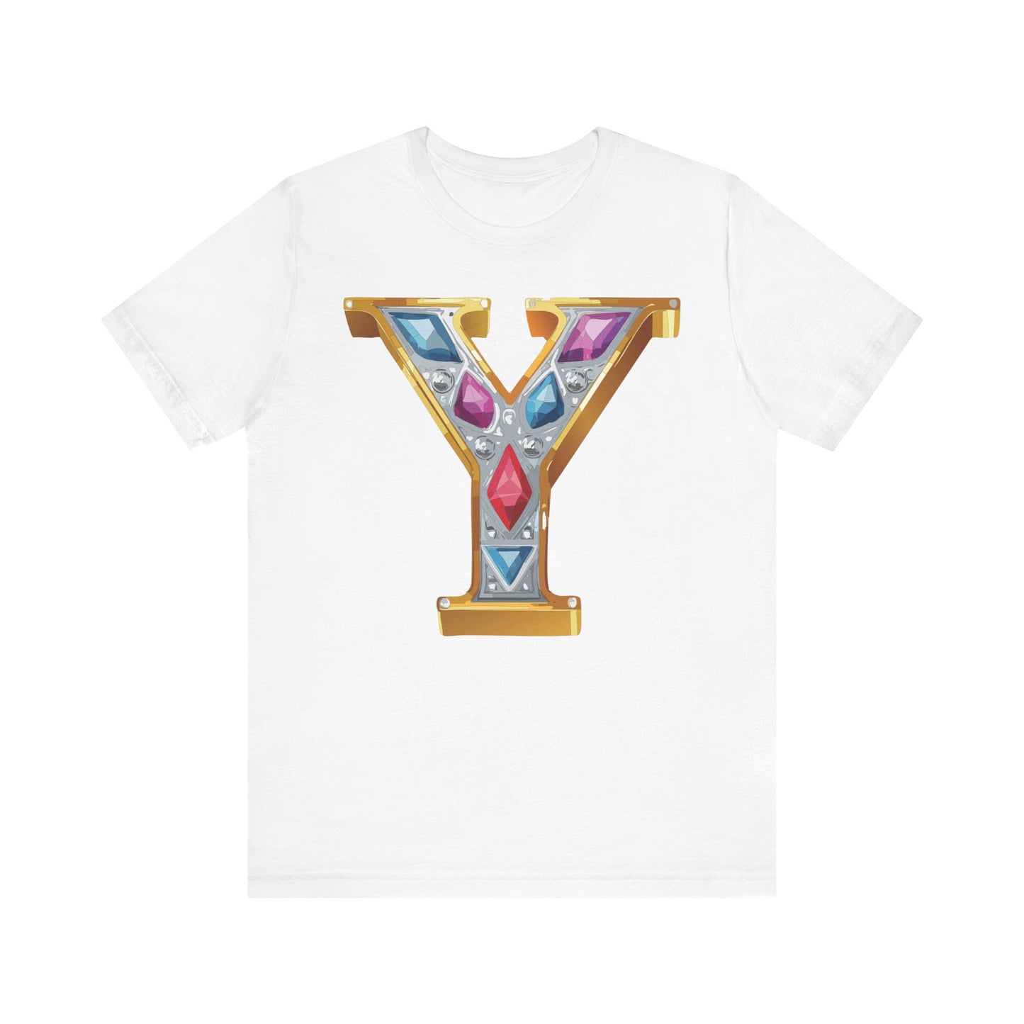 Letter Shirt, Shirt with Letters, Tee Shirt with Gold Letter, Shirt with Antique Letters