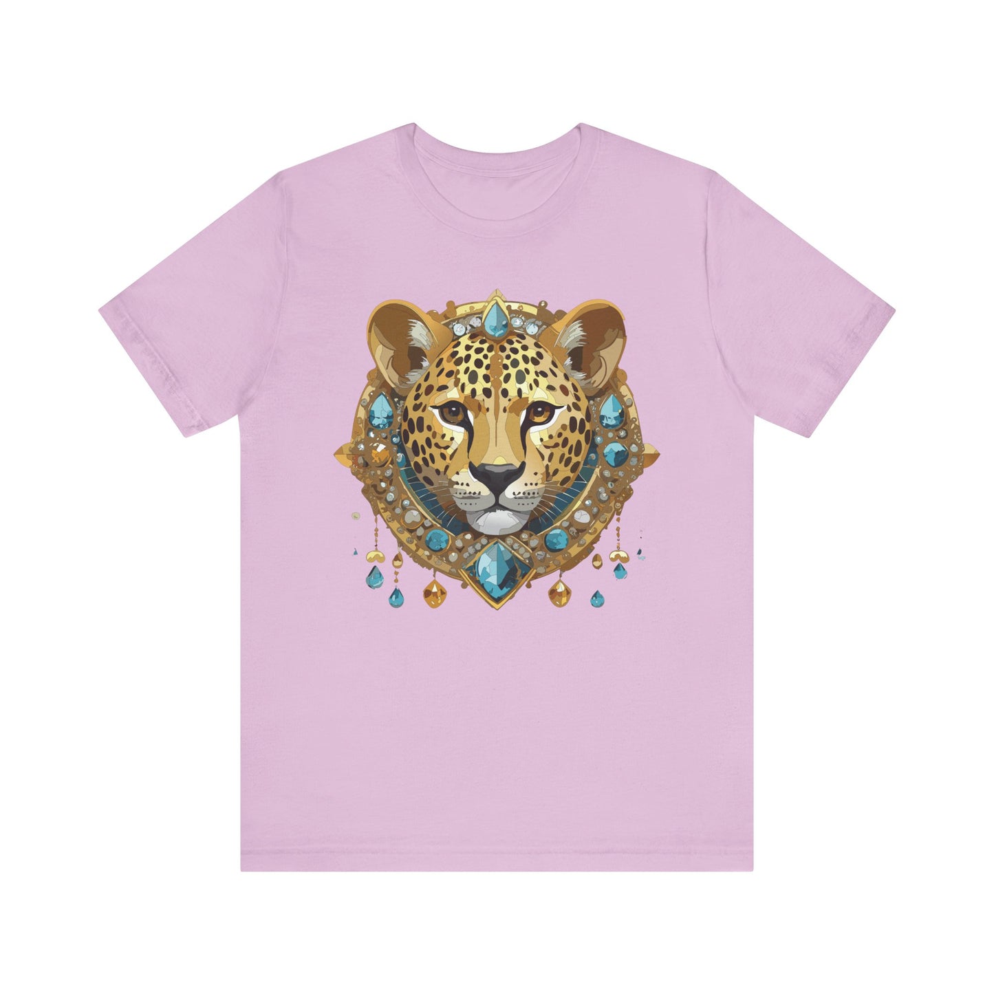 Animal Shirt, Shirt with Animal, Tee Shirt with Gold Animal Medal, Shirt with Antique Animal Medallion