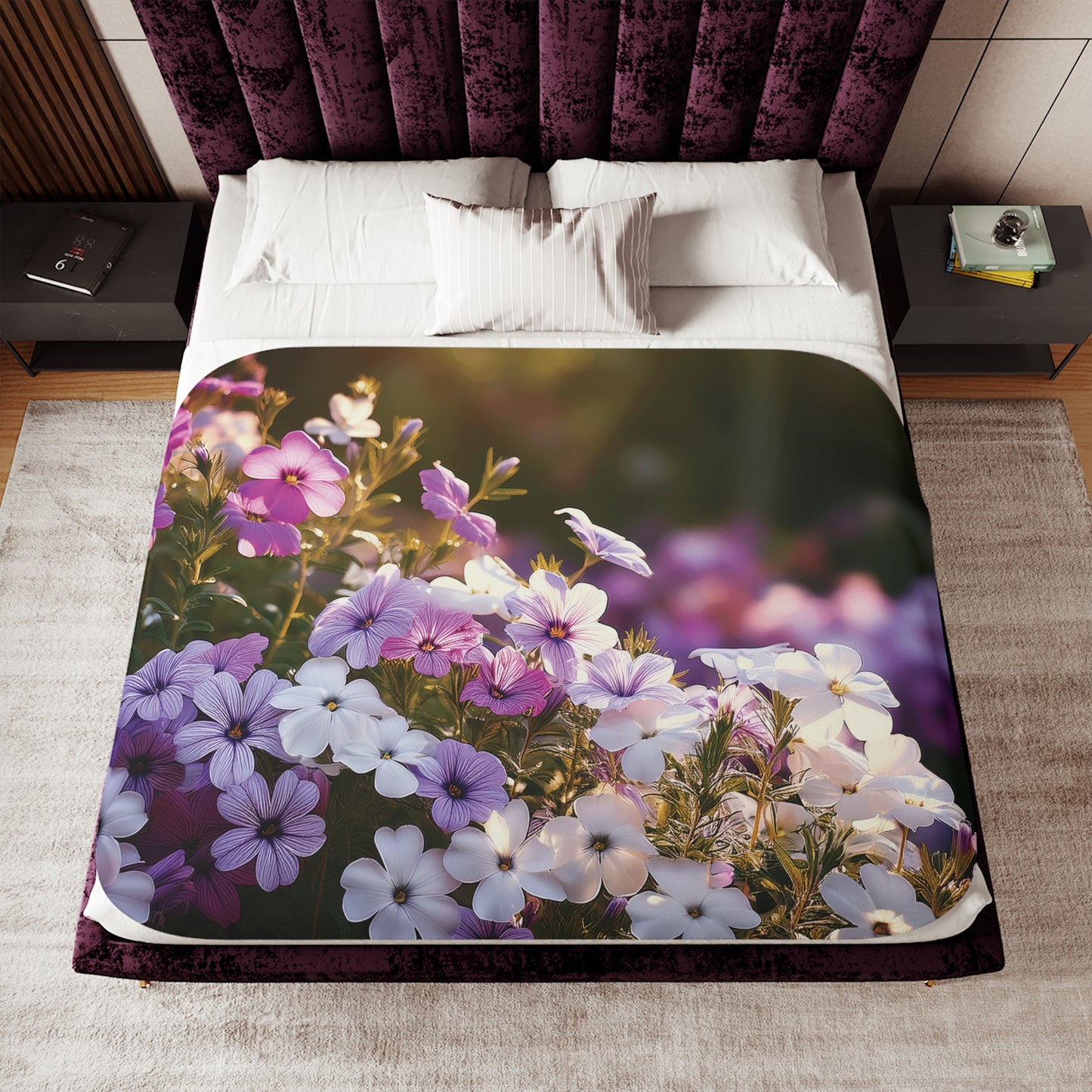Floral Sherpa Blanket