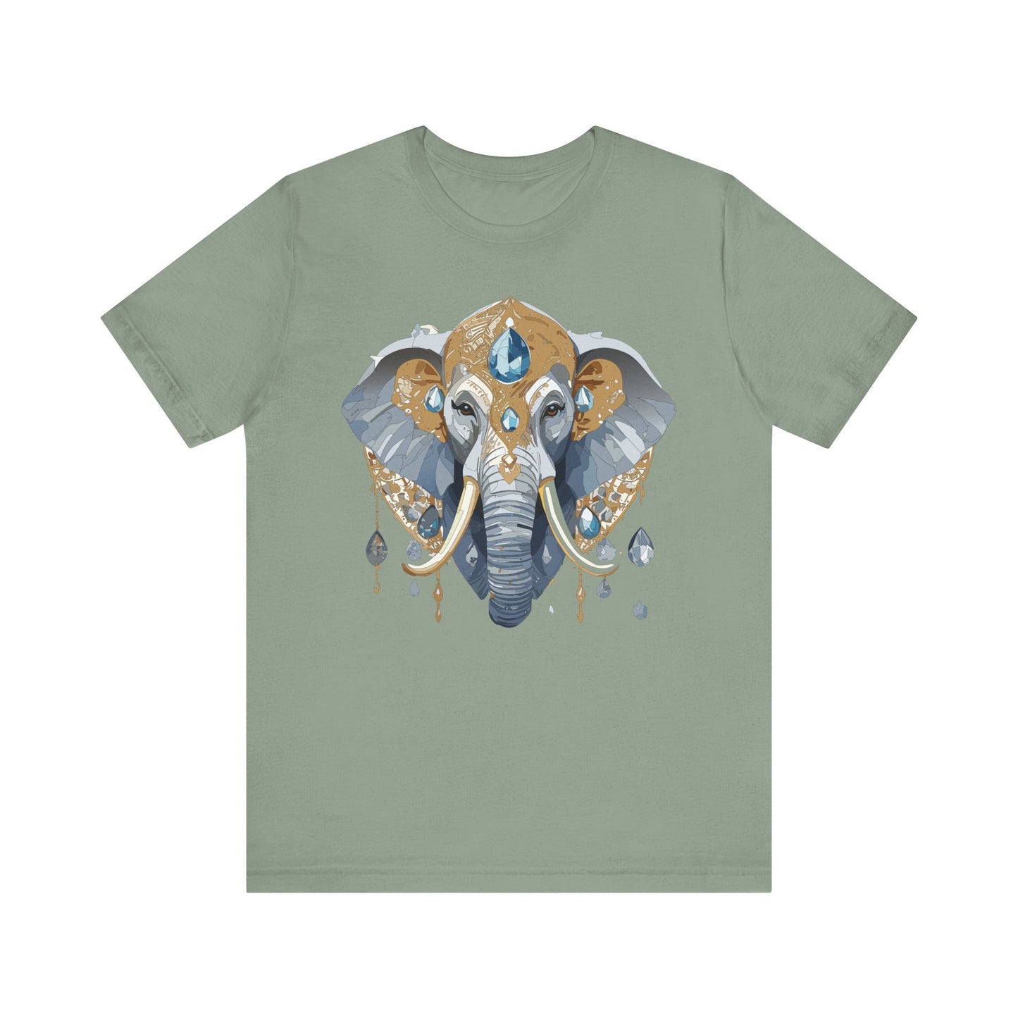 Animal Shirt, Shirt with Animal, Tee Shirt with Gold Animal Medal, Shirt with Antique Animal Medallion