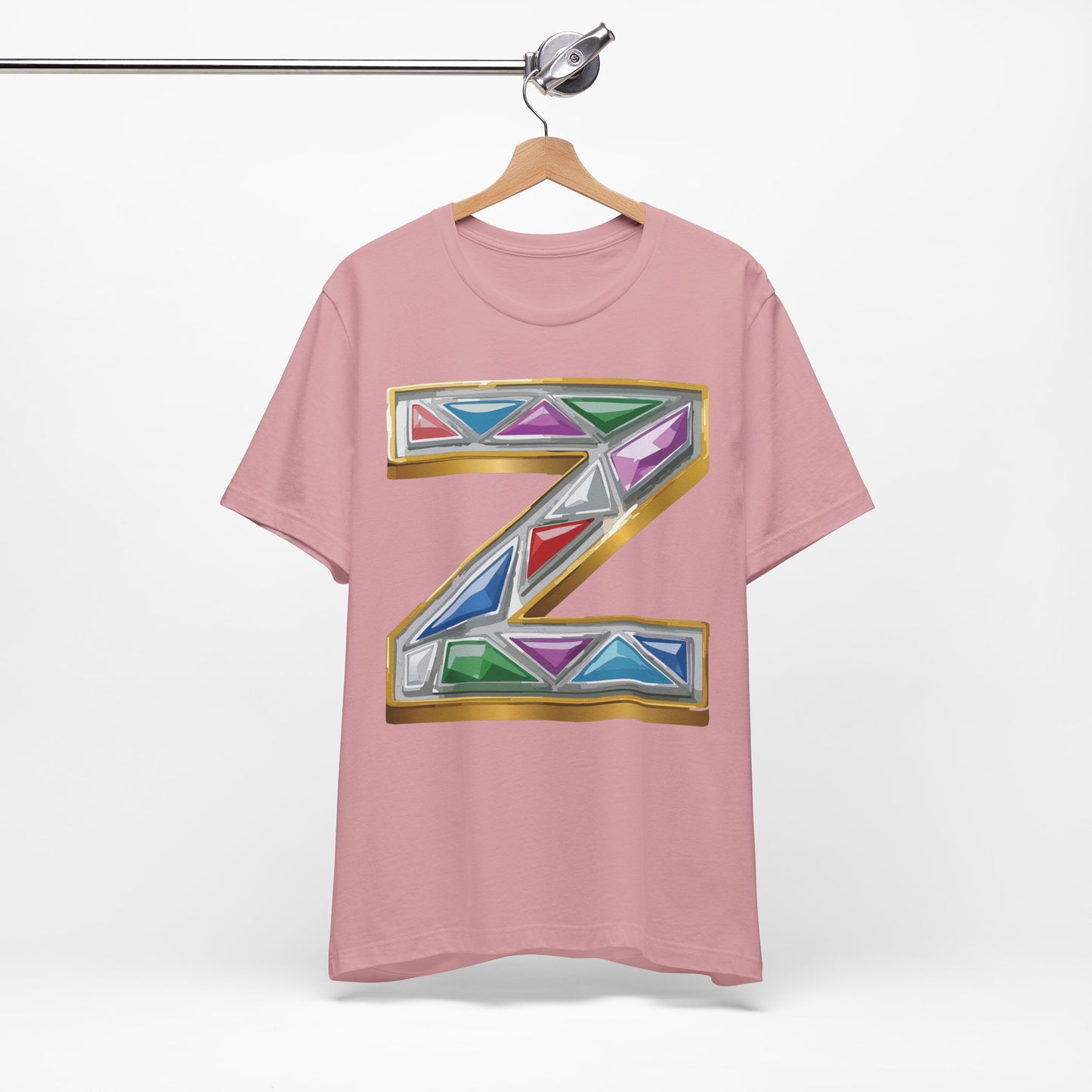 Letter Shirt, Shirt with Letters, Tee Shirt with Gold Letter, Shirt with Antique Letters