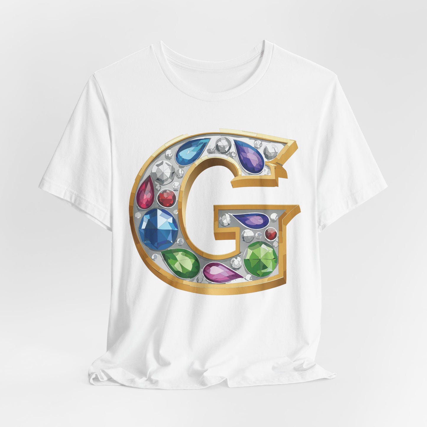 Letter Shirt, Shirt with Letters, Tee Shirt with Gold Letter, Shirt with Antique Letters