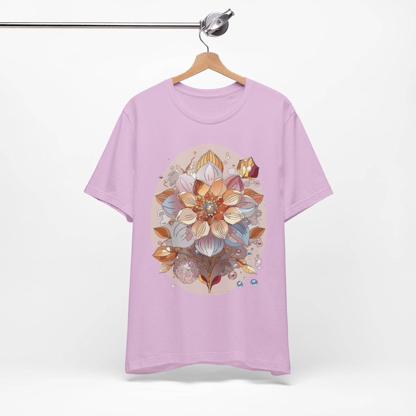 Floral Shirt, Flower Shirt, Tee Shirt with Antique Flower