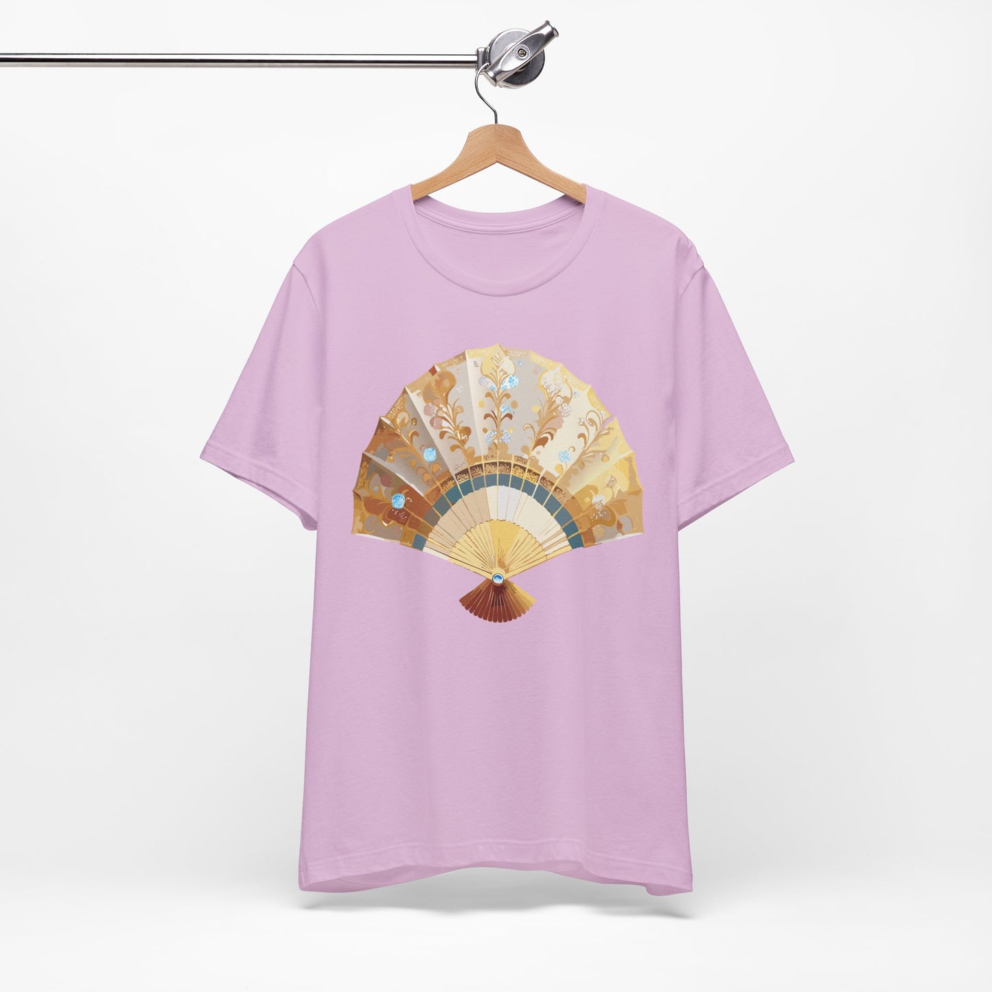 Fan shirt, Shirt with Fan, Tee Shirt with Gold Blower