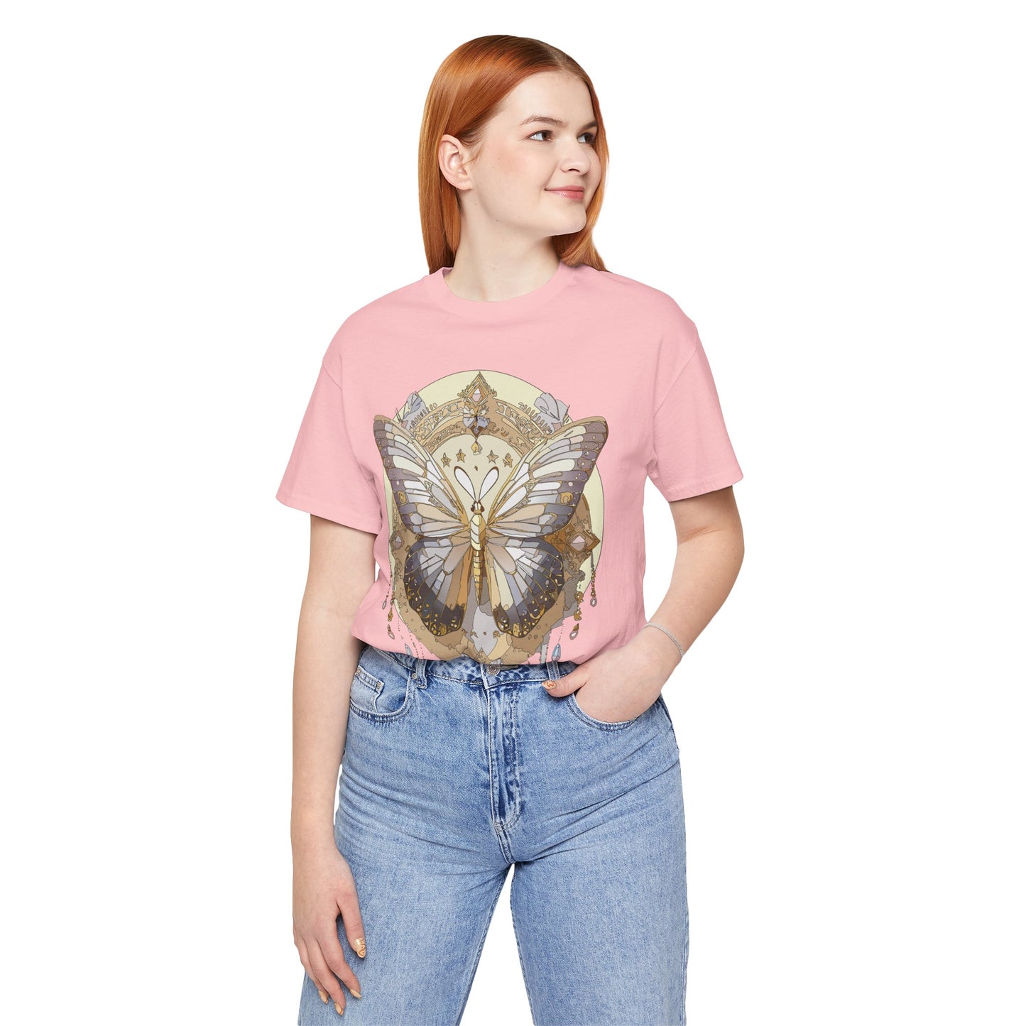 Butterfly Shirt, Shirt with Butterfly, Tee Shirt with Antique Butterfly