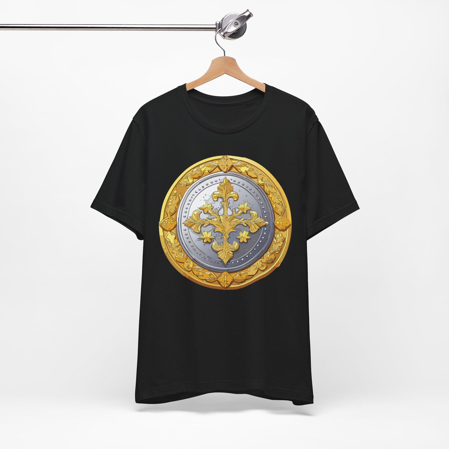 Coin Shirt, Shirt with Coin, Tee Shirt with Gold Coin, Shirt with Antique Coin