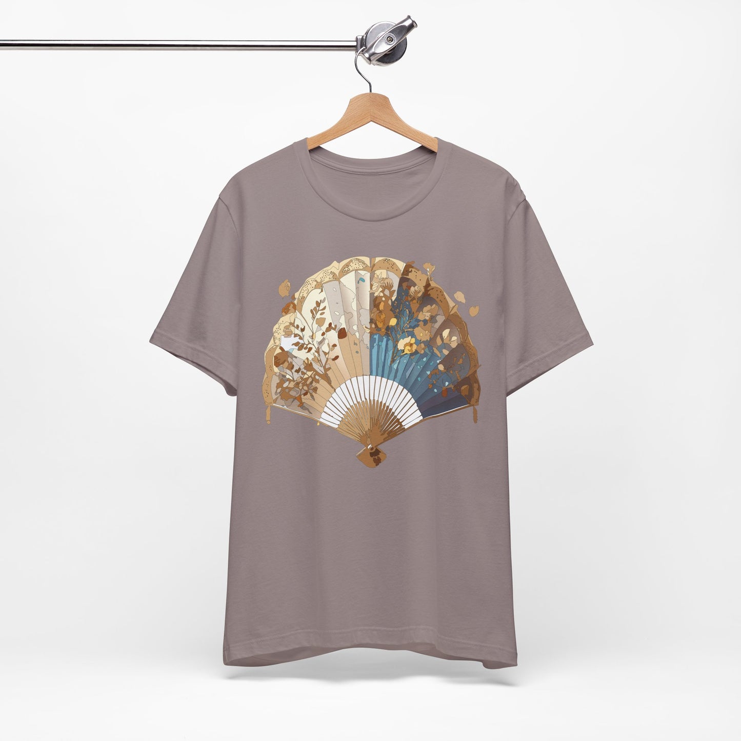 Fan shirt, Shirt with Fan, Tee Shirt with Gold Blower