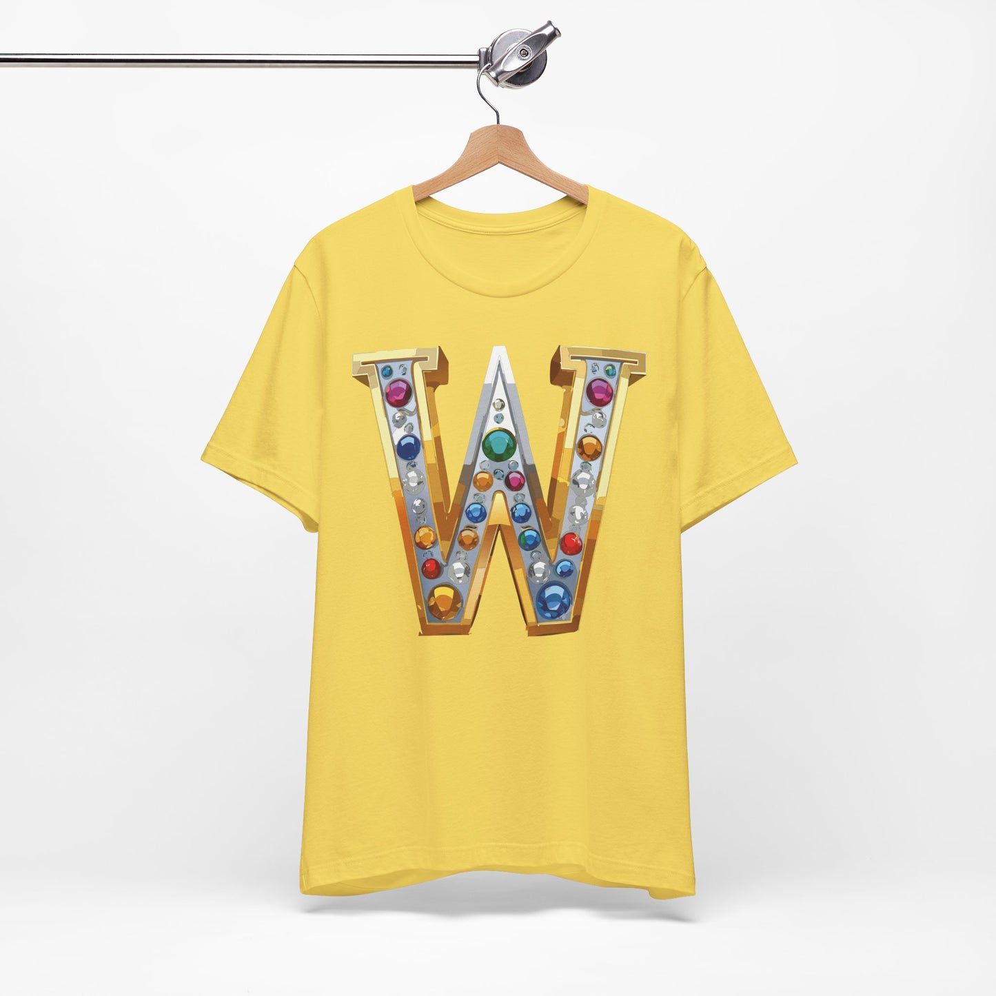 Letter Shirt, Shirt with Letters, Tee Shirt with Gold Letter, Shirt with Antique Letters