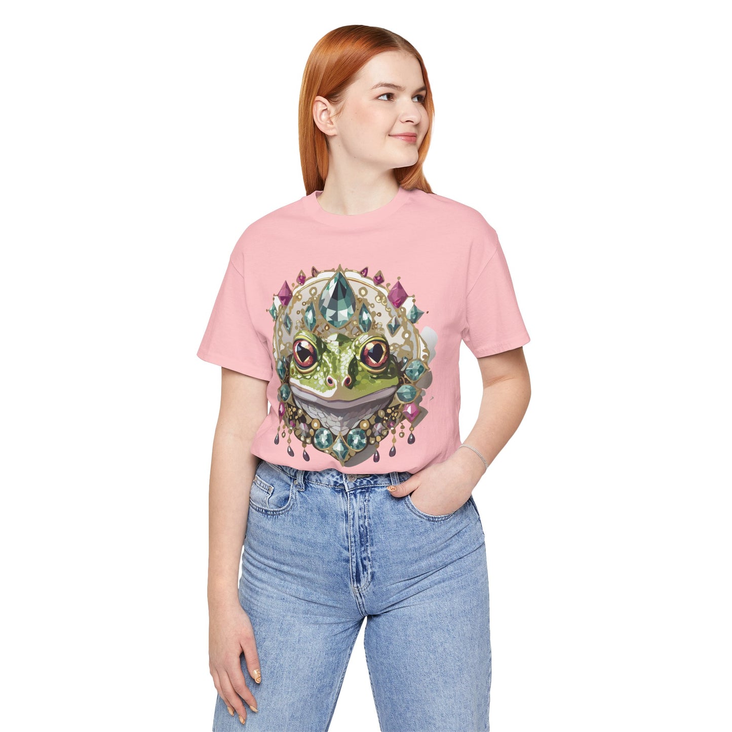 Animal Shirt, Shirt with Animal, Tee Shirt with Gold Animal Medal, Shirt with Antique Animal Medallion