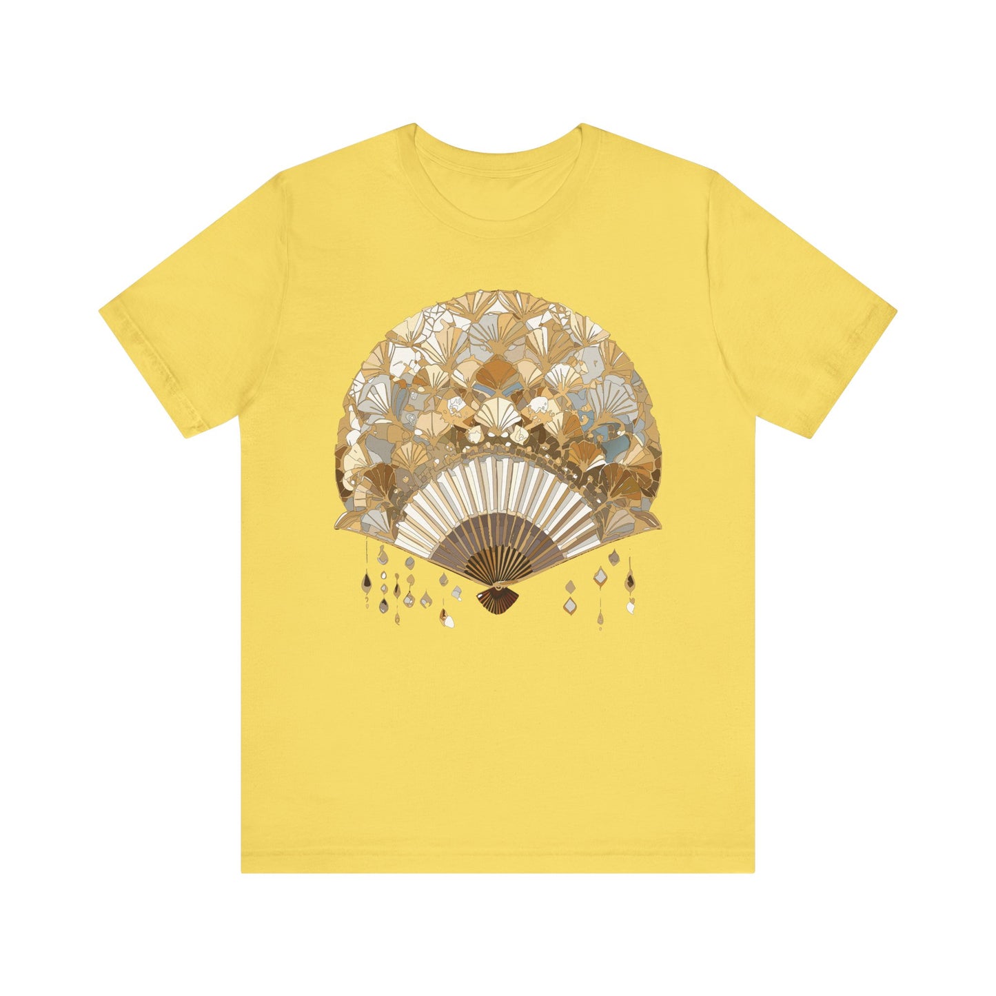 Fan shirt, Shirt with Fan, Tee Shirt with Gold Blower