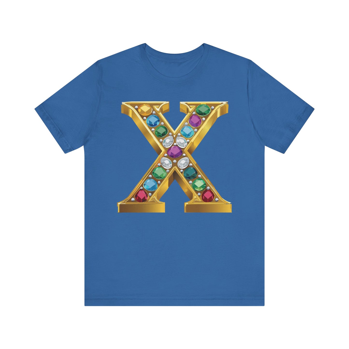 Letter Shirt, Shirt with Letters, Tee Shirt with Gold Letter, Shirt with Antique Letters