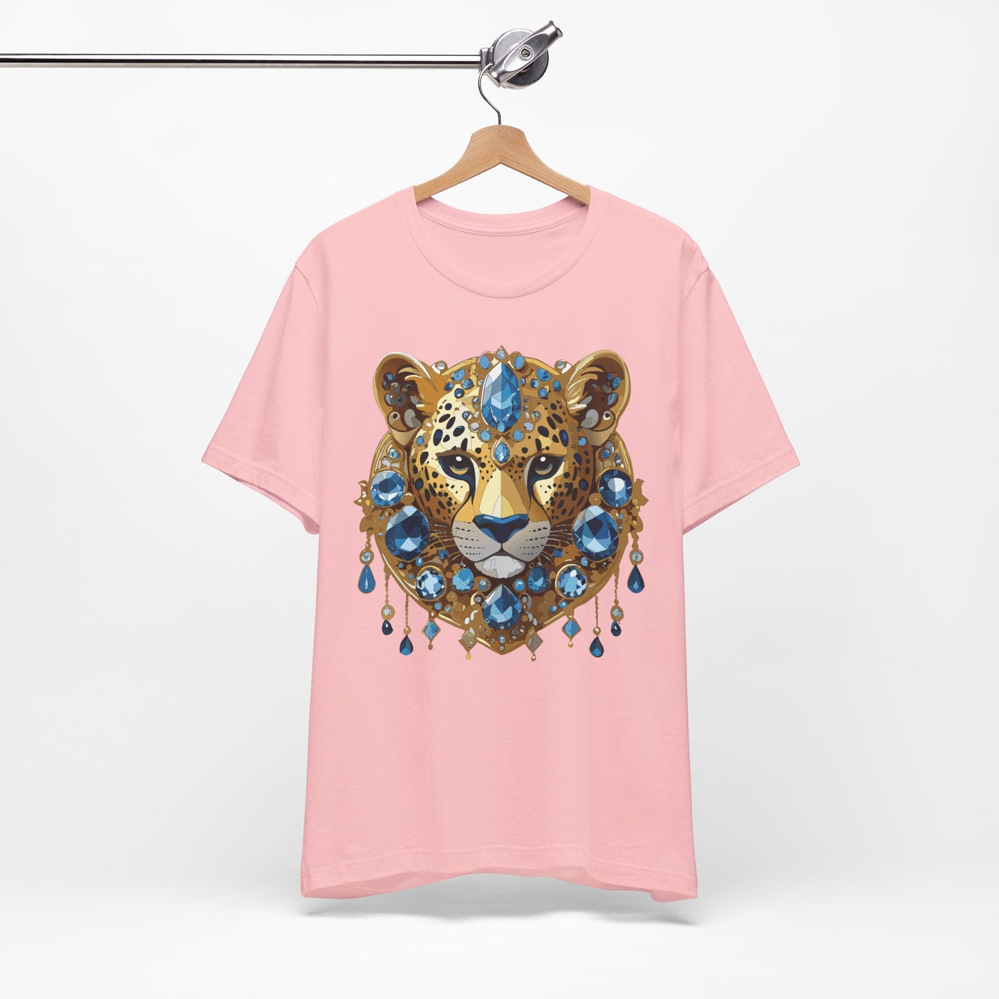 Animal Shirt, Shirt with Animal, Tee Shirt with Gold Animal Medal, Shirt with Antique Animal Medallion