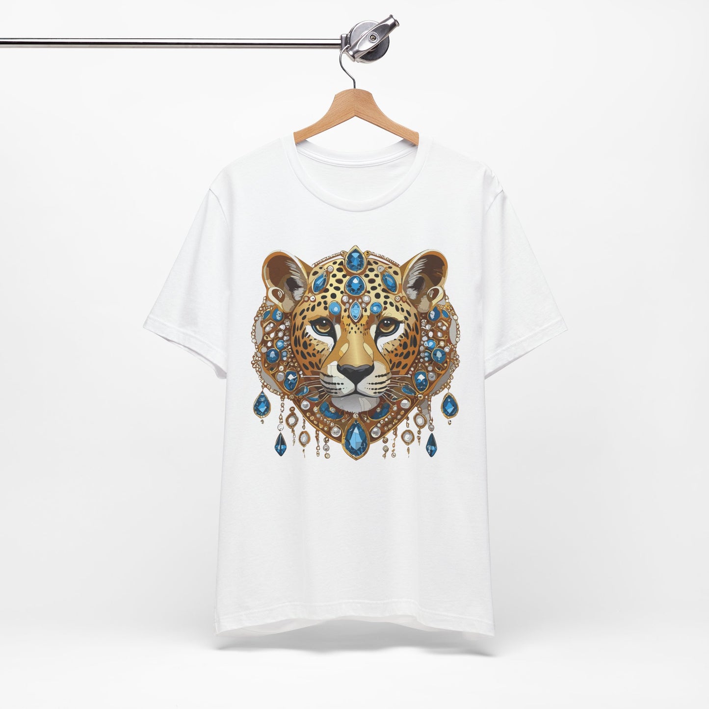 Animal Shirt, Shirt with Animal, Tee Shirt with Gold Animal Medal, Shirt with Antique Animal Medallion