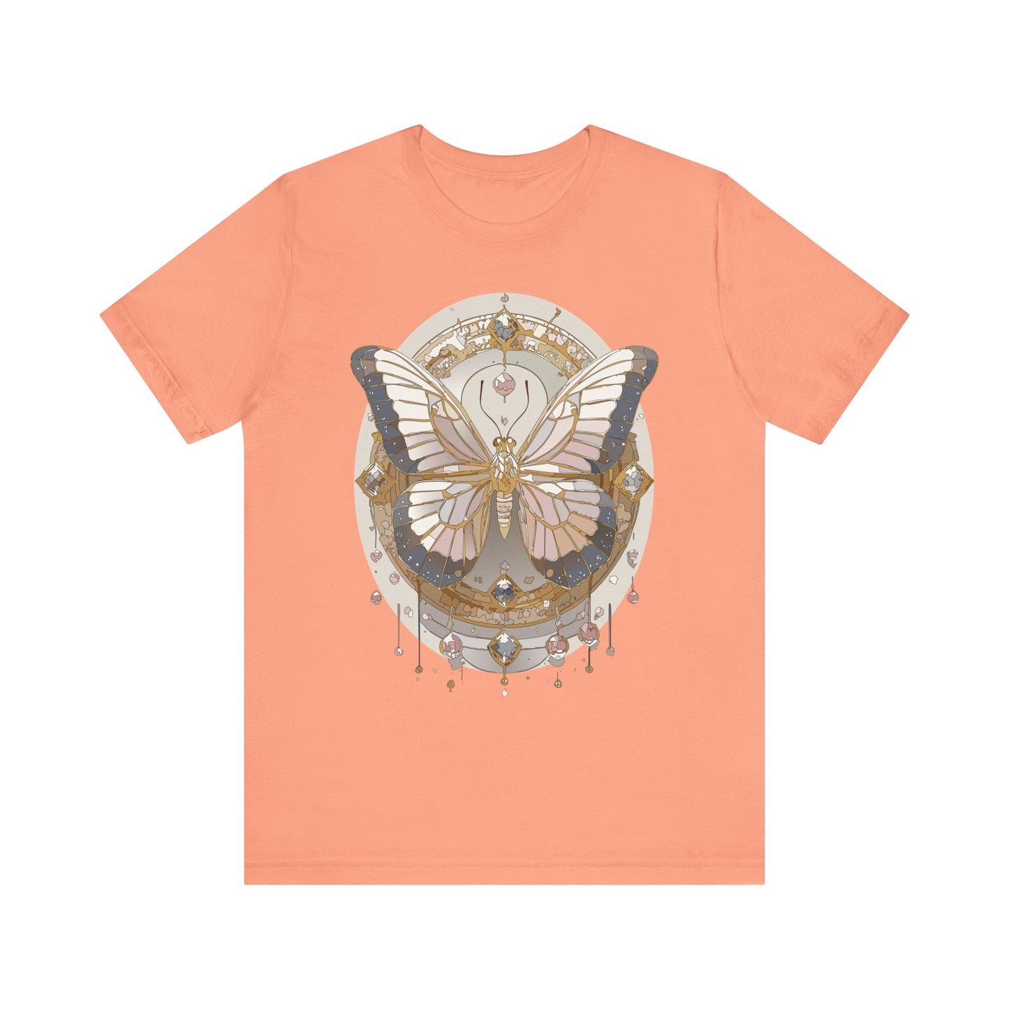 Butterfly Shirt, Shirt with Butterfly, Tee Shirt with Antique Butterfly