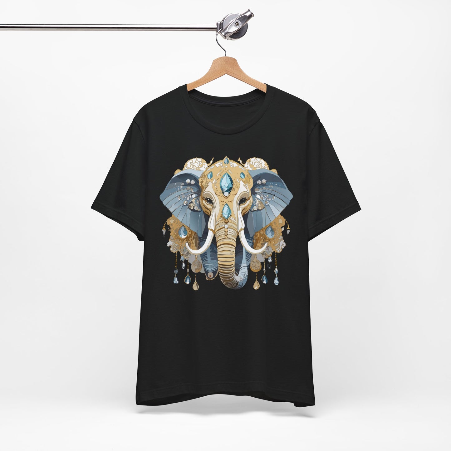 Animal Shirt, Shirt with Animal, Tee Shirt with Gold Animal Medal, Shirt with Antique Animal Medallion