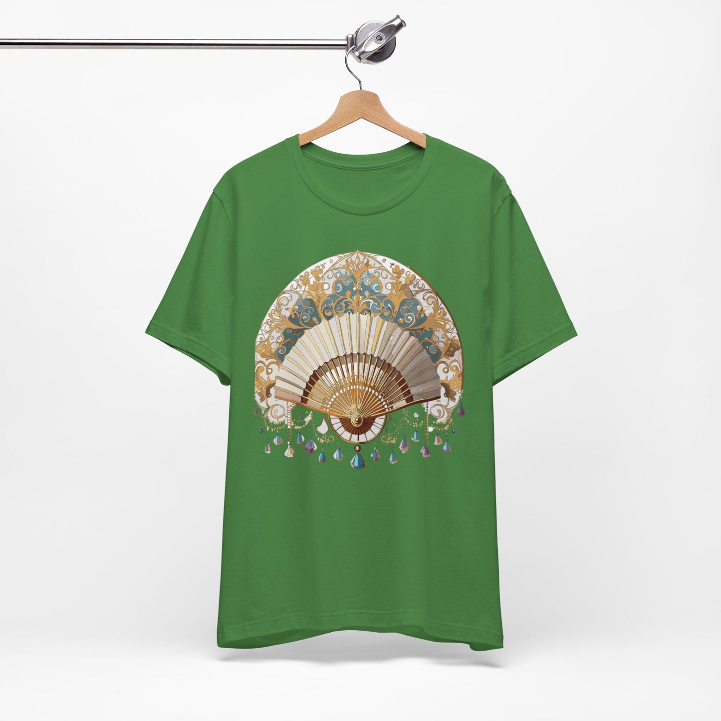 Fan shirt, Shirt with Fan, Tee Shirt with Gold Blower