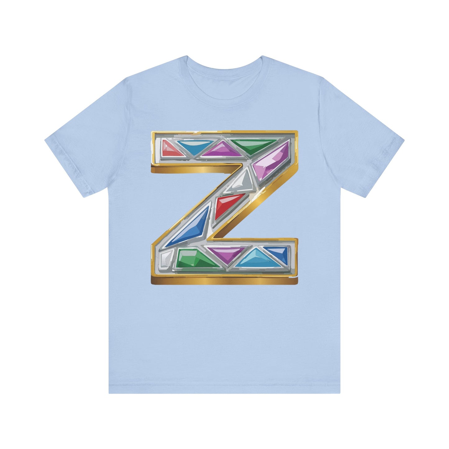 Letter Shirt, Shirt with Letters, Tee Shirt with Gold Letter, Shirt with Antique Letters