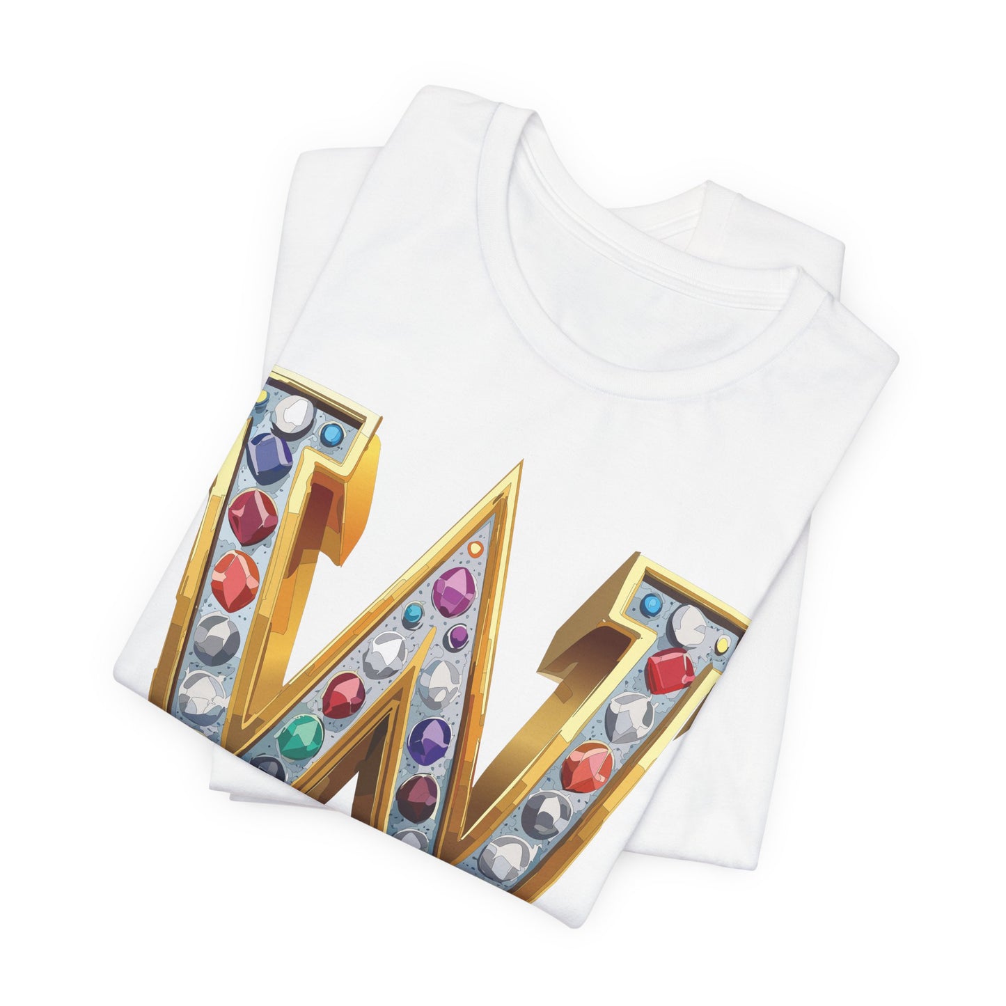 Letter Shirt, Shirt with Letters, Tee Shirt with Gold Letter, Shirt with Antique Letters