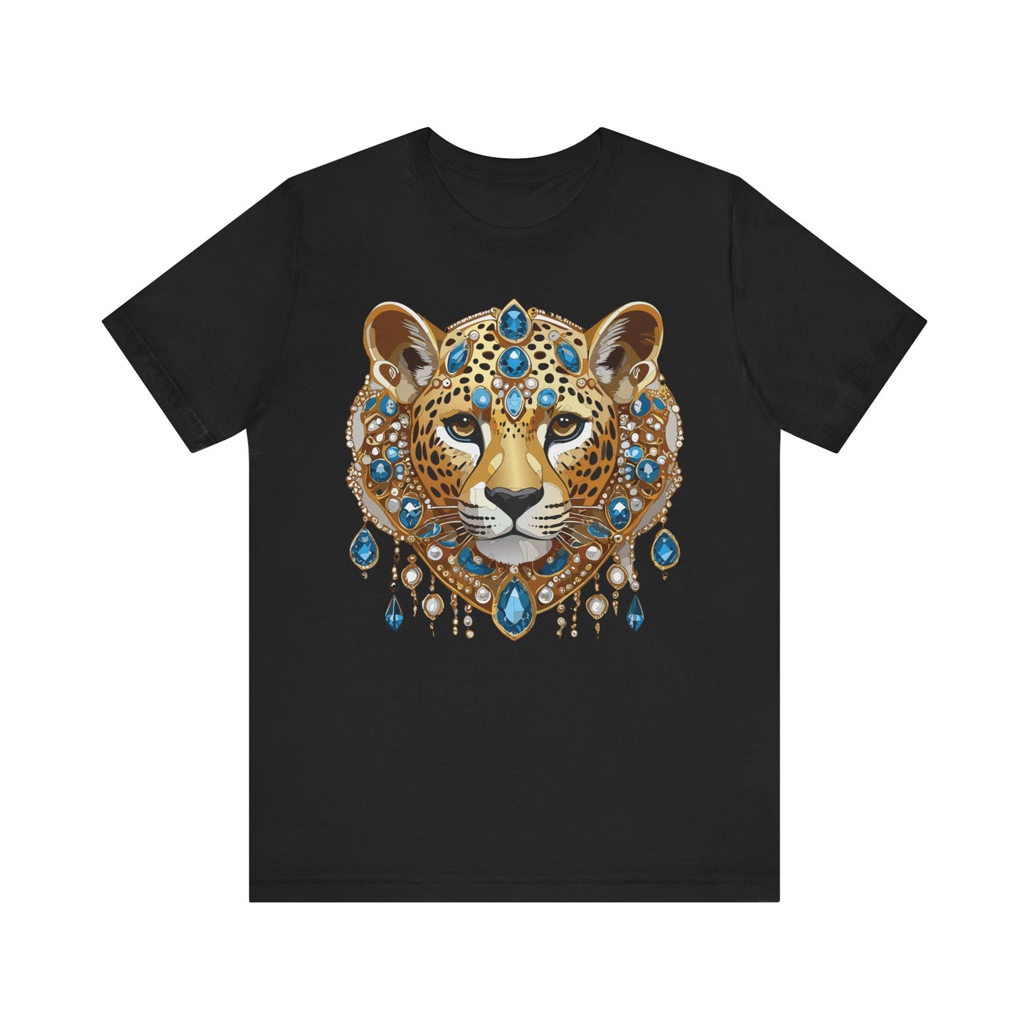 Animal Shirt, Shirt with Animal, Tee Shirt with Gold Animal Medal, Shirt with Antique Animal Medallion