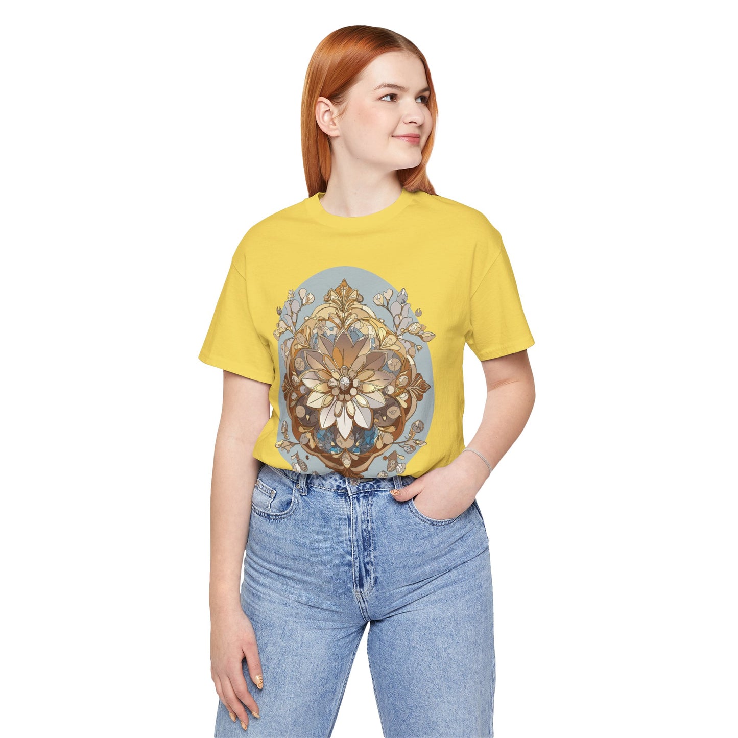Floral Shirt, Flower Shirt, Tee Shirt with Antique Flower