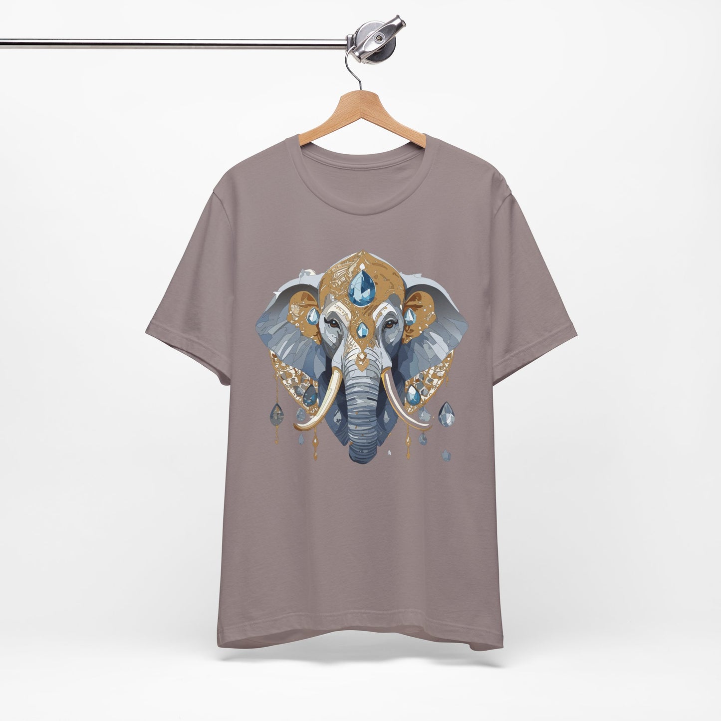 Animal Shirt, Shirt with Animal, Tee Shirt with Gold Animal Medal, Shirt with Antique Animal Medallion