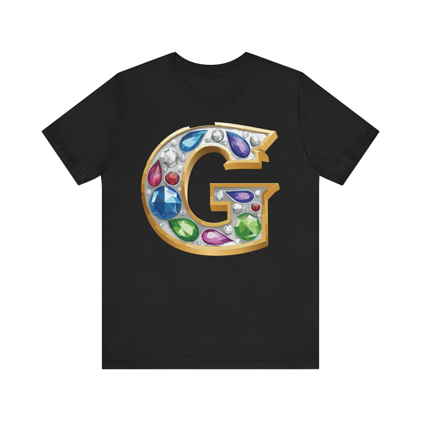 Letter Shirt, Shirt with Letters, Tee Shirt with Gold Letter, Shirt with Antique Letters