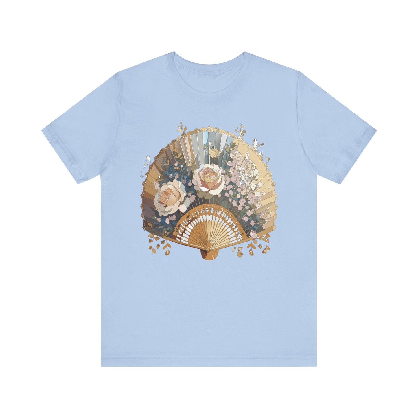 Fan shirt, Shirt with Fan, Tee Shirt with Gold Blower