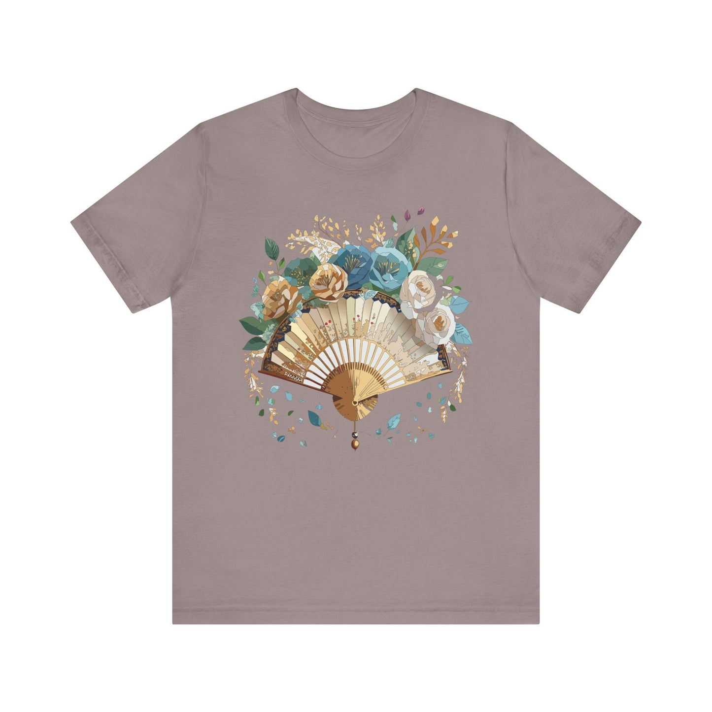 Fan shirt, Shirt with Fan, Tee Shirt with Gold Blower