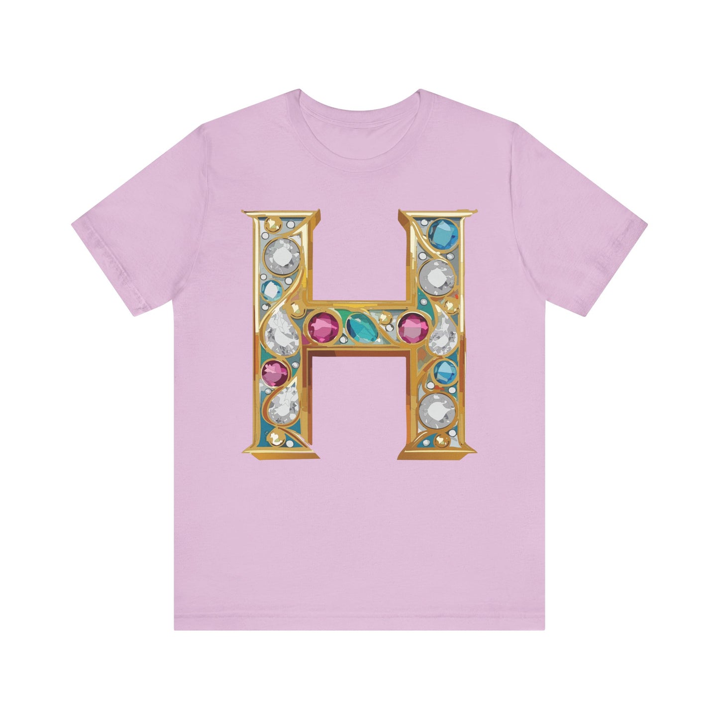 Letter Shirt, Shirt with Letters, Tee Shirt with Gold Letter, Shirt with Antique Letters