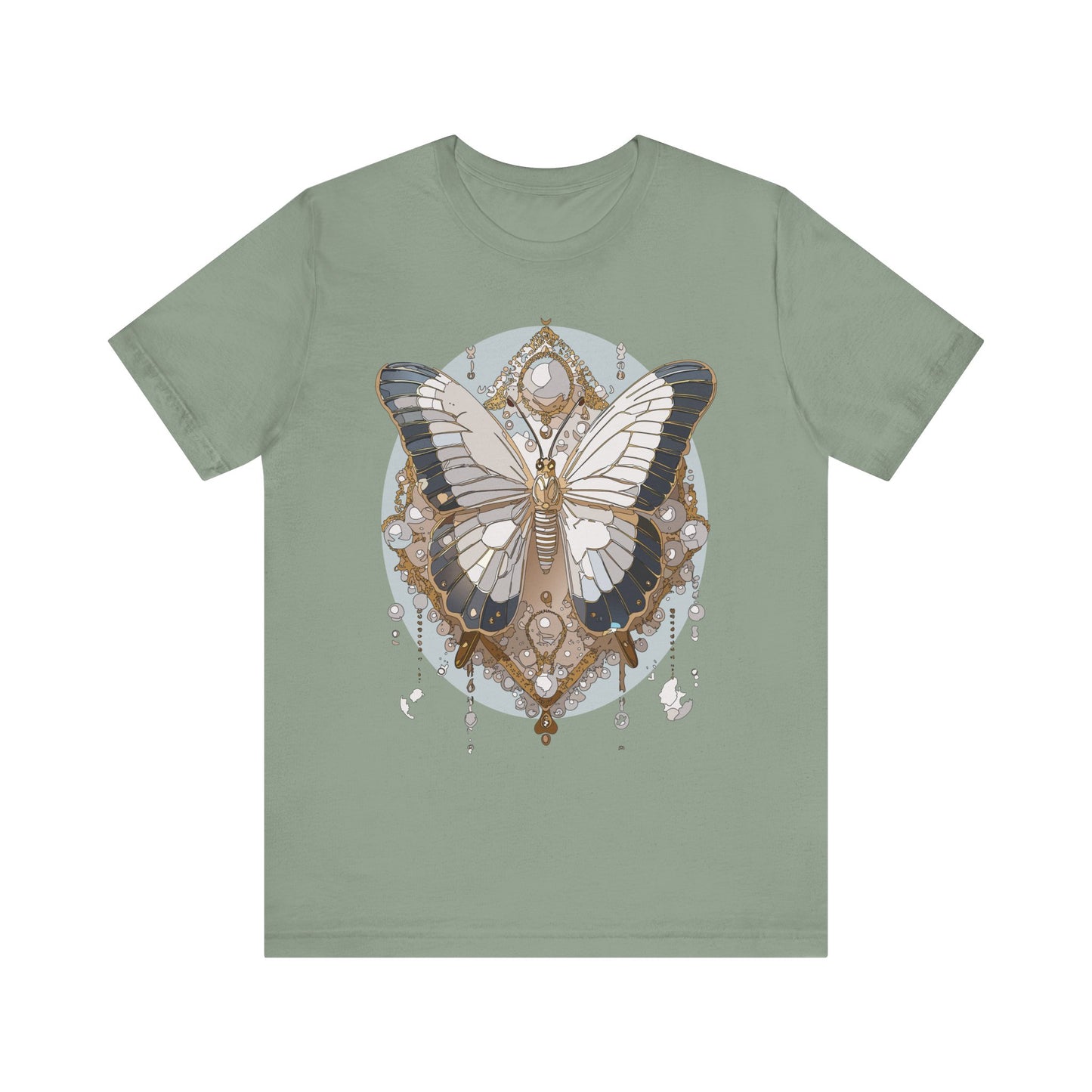 Butterfly Shirt, Shirt with Butterfly, Tee Shirt with Antique Butterfly