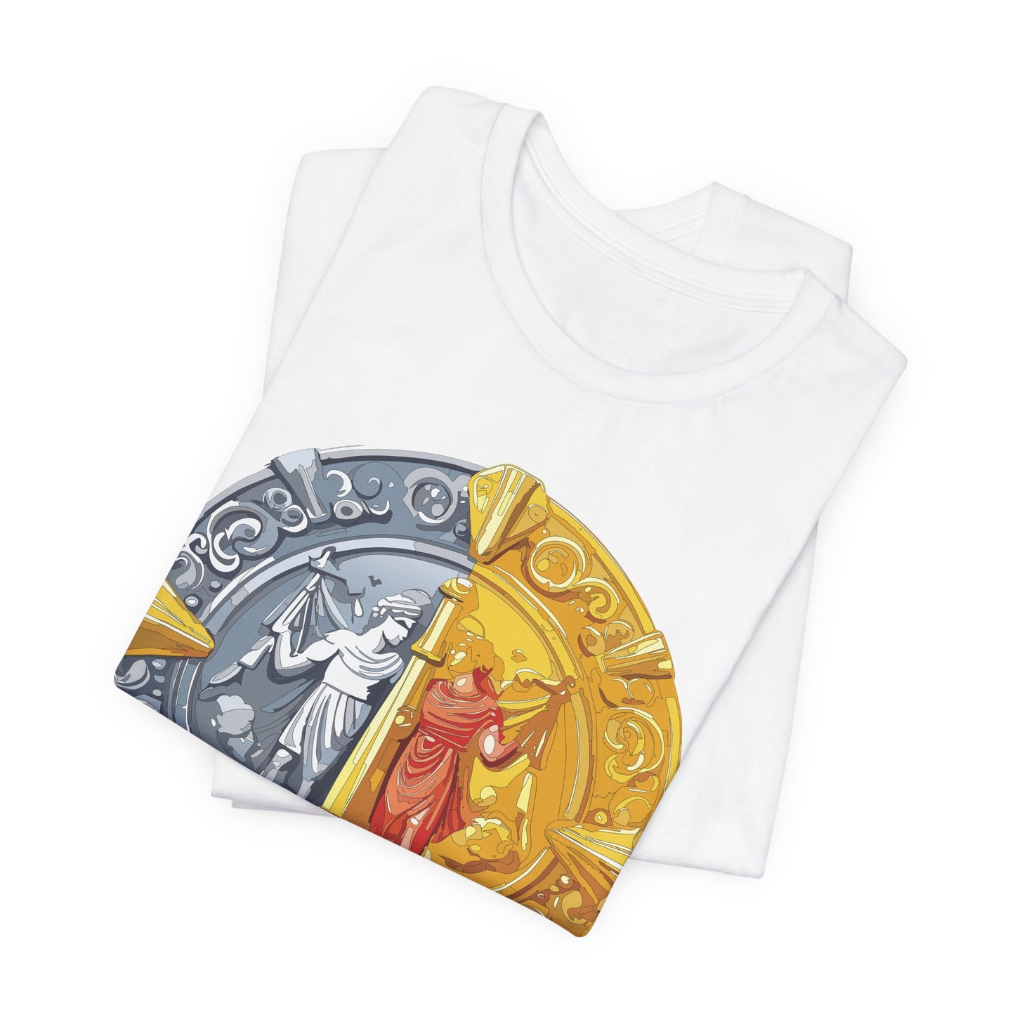 Coin Shirt, Shirt with Coin, Tee Shirt with Gold Coin, Shirt with Antique Coin