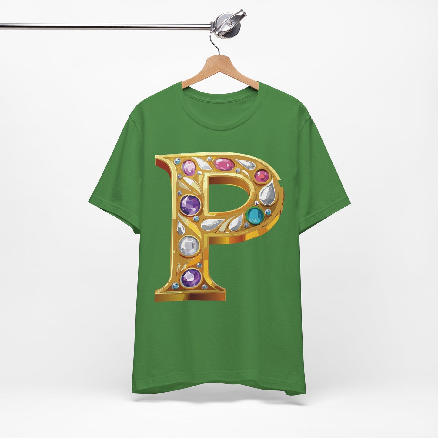 Letter Shirt, Shirt with Letters, Tee Shirt with Gold Letter, Shirt with Antique Letters