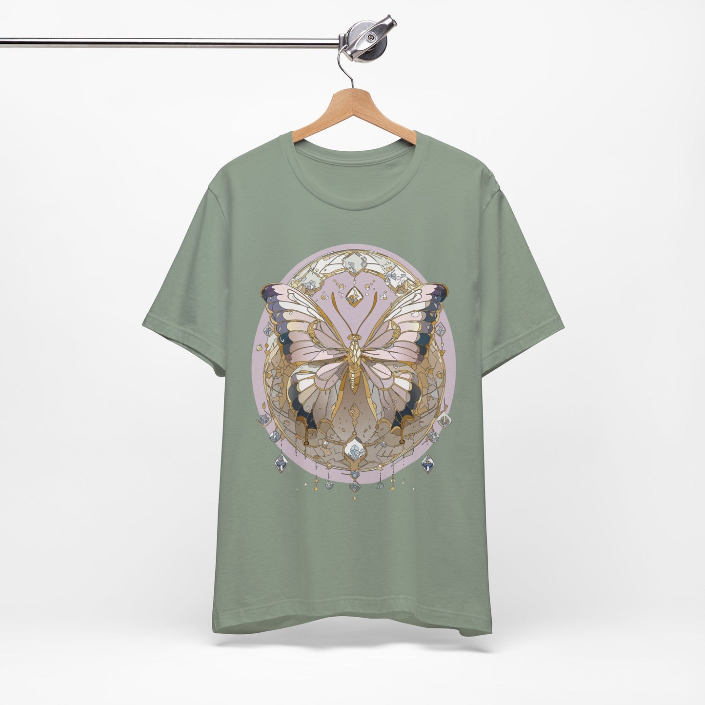Butterfly Shirt, Shirt with Butterfly, Tee Shirt with Antique Butterfly