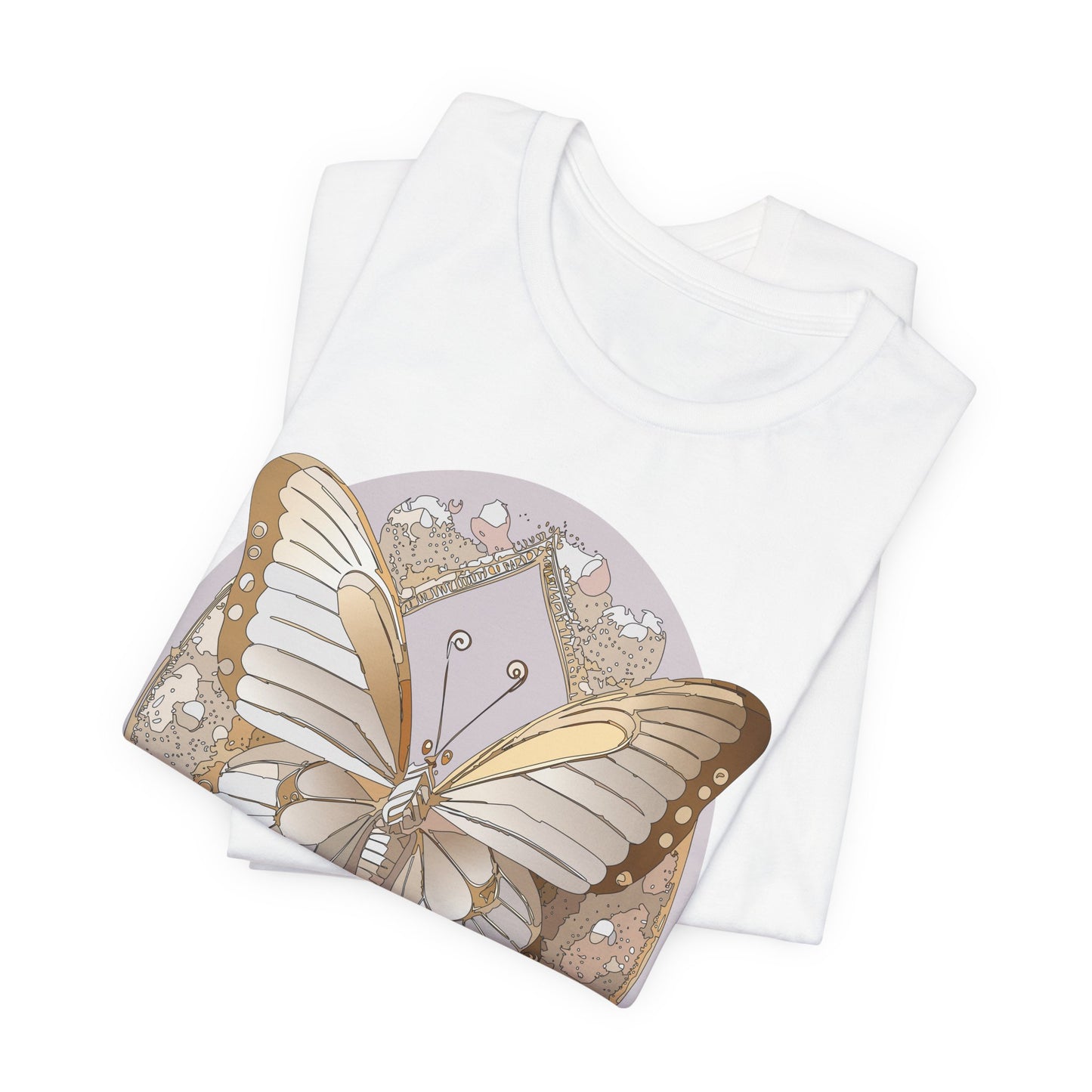 Butterfly Shirt, Shirt with Butterfly, Tee Shirt with Antique Butterfly